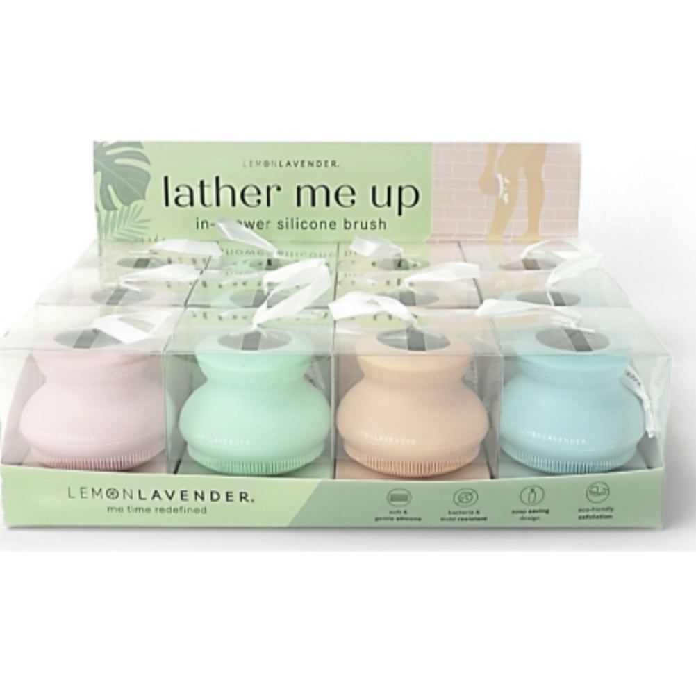 Lemon Lavender Silicone In-Shower Brush Scrubber