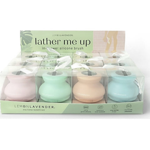 Lemon Lavender Silicone In-Shower Brush Scrubber