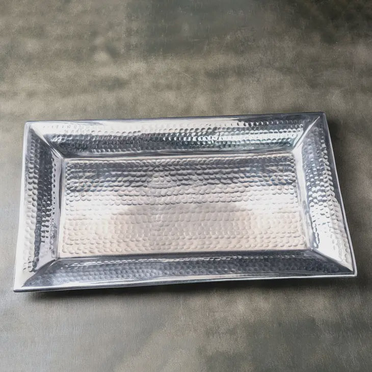 22" x 13" Hammered Rectangle Tray