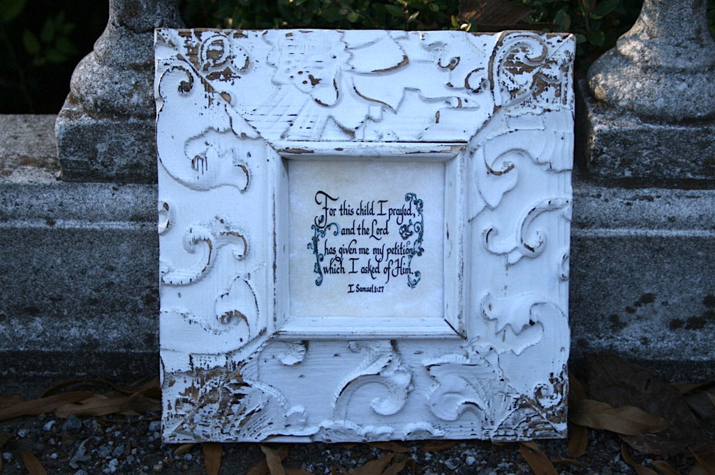 "For This Child I Prayed..." Square Frame