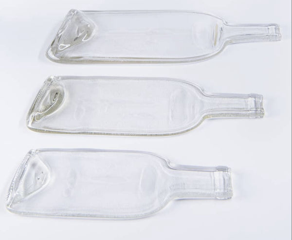 Wine Bottle Plate Clear Flat Tray