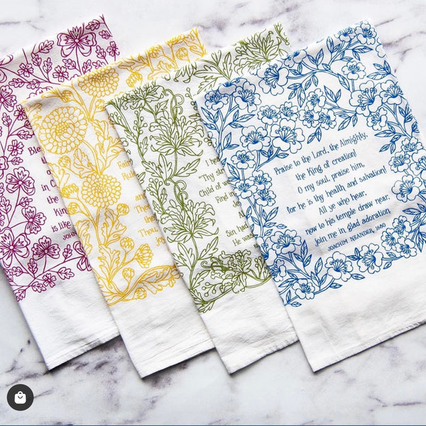 Hymn Tea Towels Ast