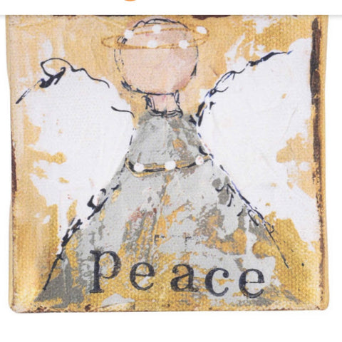 Angel 5 Ast Handpainted Canvas