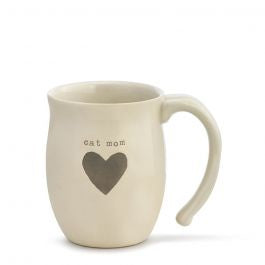 Cat Mom Heart Mug