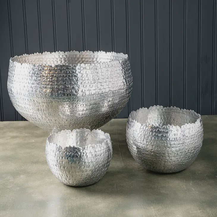 Hammered Bowls Set of 3