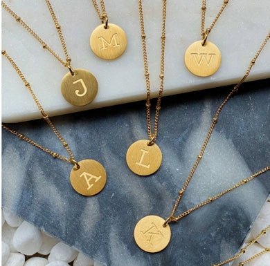 Singular Charm Initial Necklace