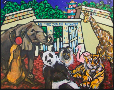 #111 Memphis Zoo Print David Lynch