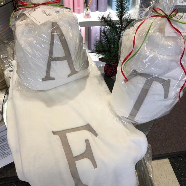 Blankets Initial Monogram