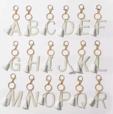 Gold Initial Keychain