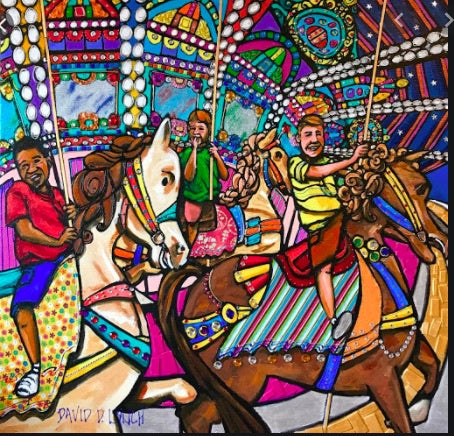 #68 Life Is Just A Carousel Print David Lynch