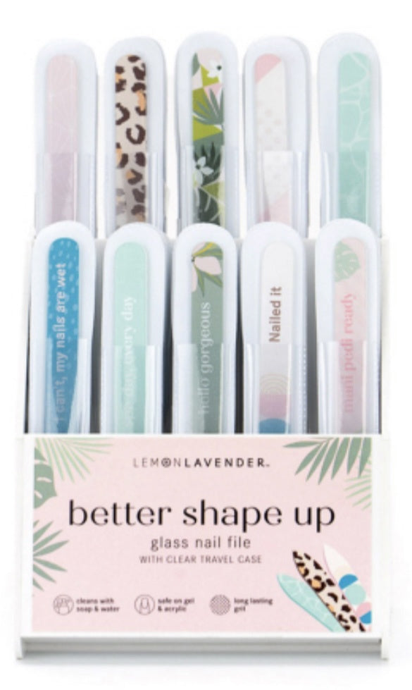 Lemon Lavender Glass Nail Files