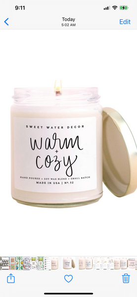 Sweet Water Message Candles 9 Oz