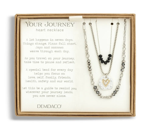 Love Necklace Champagne or Black 24"