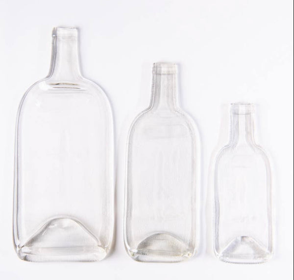 Wine Bottle Plate Clear Flat Tray