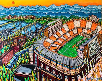 #78 Neyland Stadium UT Print University TN David Lynch