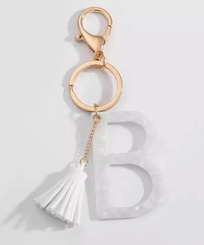 Gold Initial Keychain