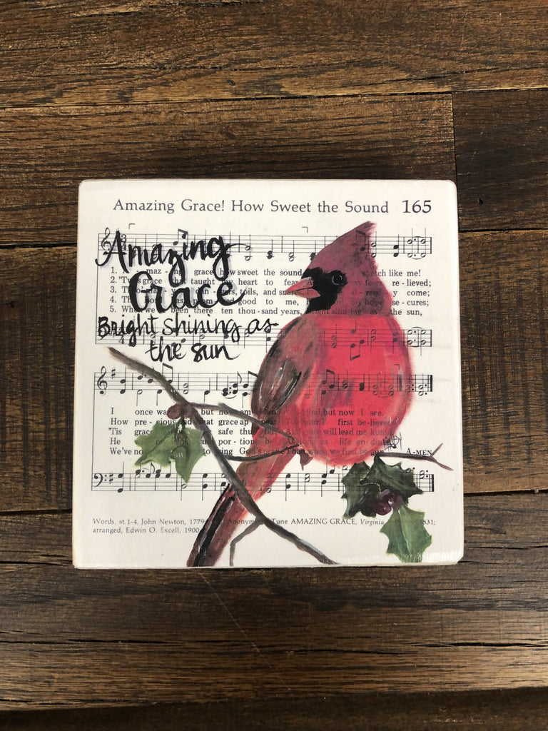 Cardinal Block Amazing Grace Music Sheet