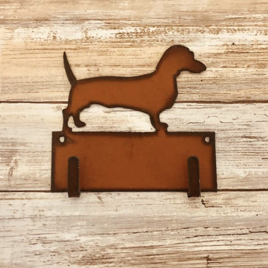 Dachshund Wiener Dog Double Hook Leash Holder