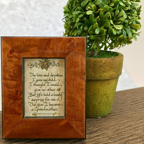 Grandmother framed calligraphy from More Than Words Gift Boutique in Memphis TN