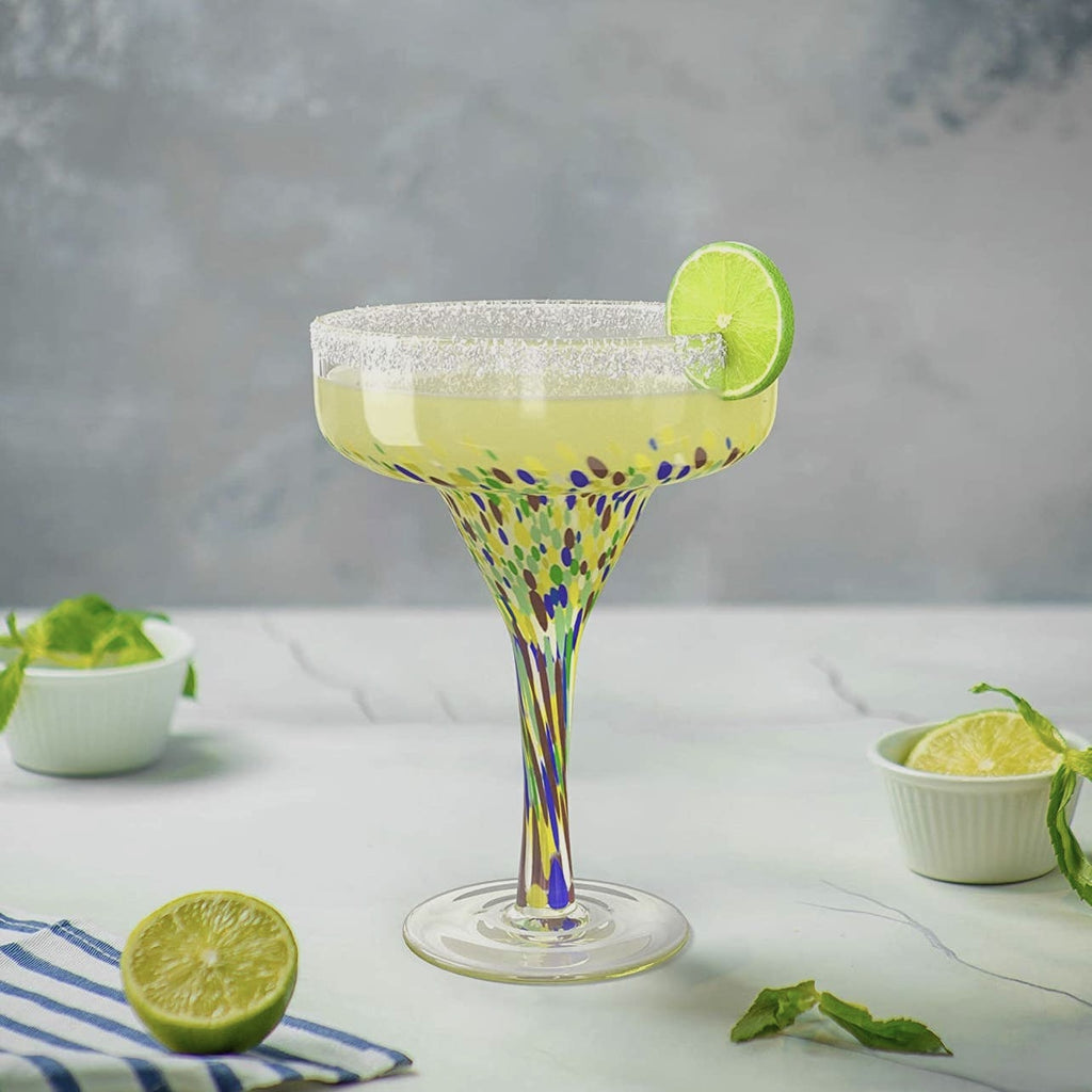 Mexican Confetti Margarita Glass
