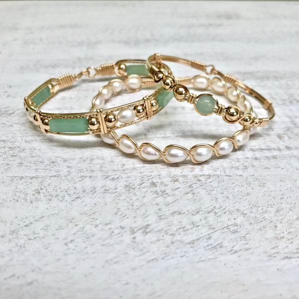 Ronaldo Stackable bracelet jade gift boutique