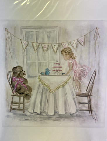 Tea For Two Art Print Georgia Jane Designs