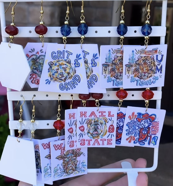 SEC College Mascot Earrings Natalie Cooper