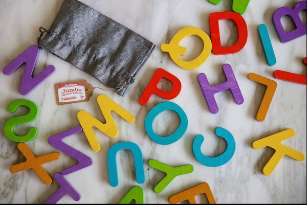 Jumbo Alphabet Blocks in Carry Bag