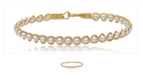 Revive Pearl with Gold Ronaldo Bracelet