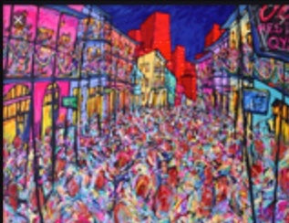 Mardi Gras In The Quarter Print David Lynch