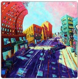 #64 Peabody Hotel & 2nd St Print David Lynch