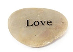 Engraved River Rocks Word Stones