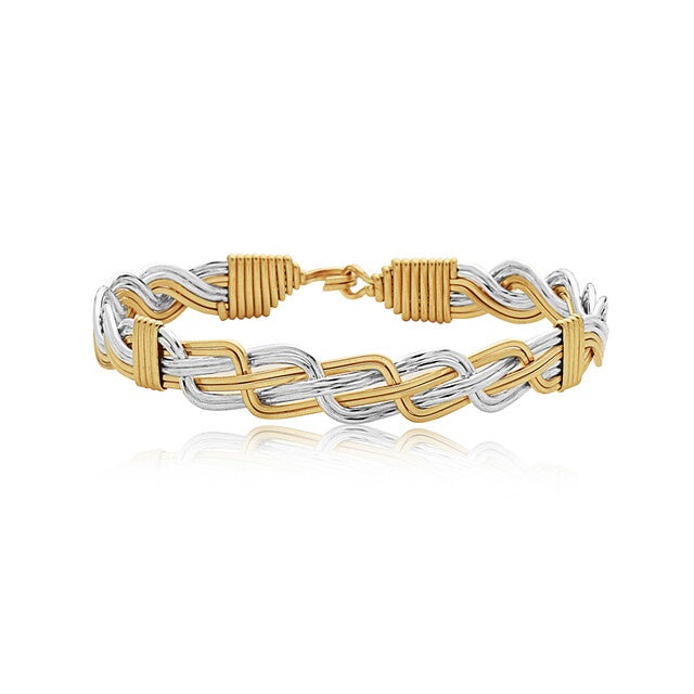 Woven Together Two Tone Bracelet