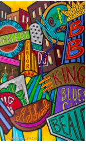 #47 Beale Street Signs Print David Lynch