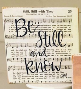 Be Still & Know Canvas Block