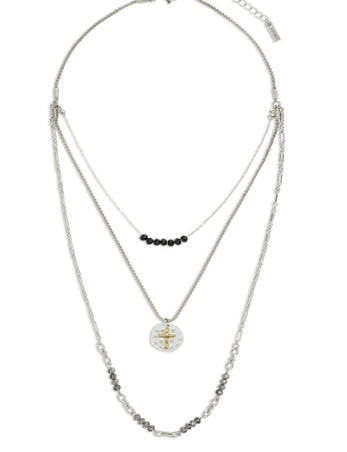 Love Necklace Champagne or Black 24"