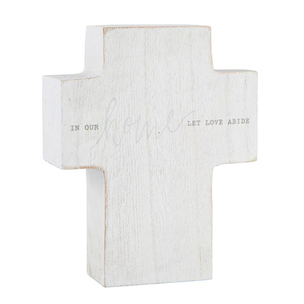 Wood Cross Inspirational Words