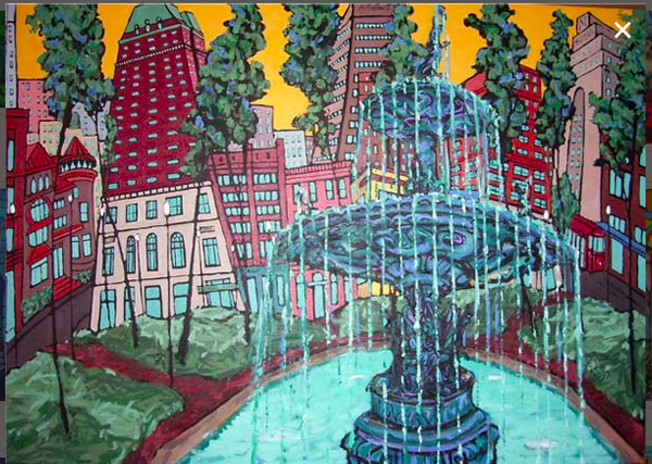 #34 Afternoon In Court Square Print David Lynch