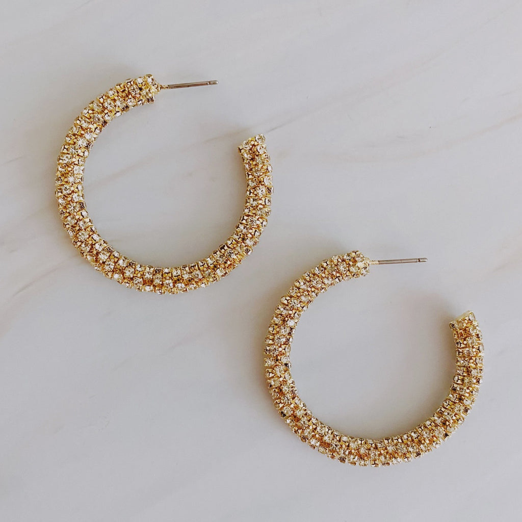 Wrapped in Shine Hoop Earrings