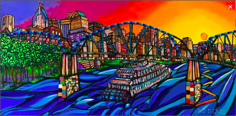 #77 Nashville Skyline Print David Lynch