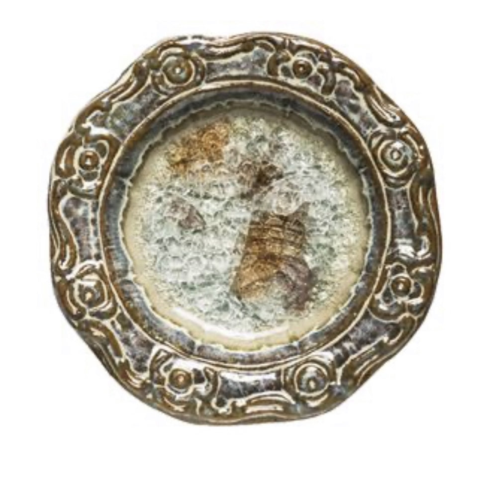 Pottery Artisan Round Dish