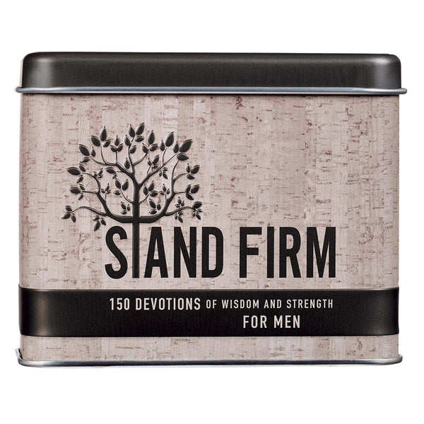Box of Blessings Stand Firm Men's Devotional Cards in Tin