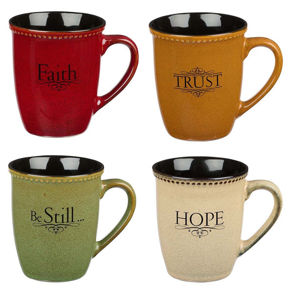 Mug Stoneware Sentiment Assorted