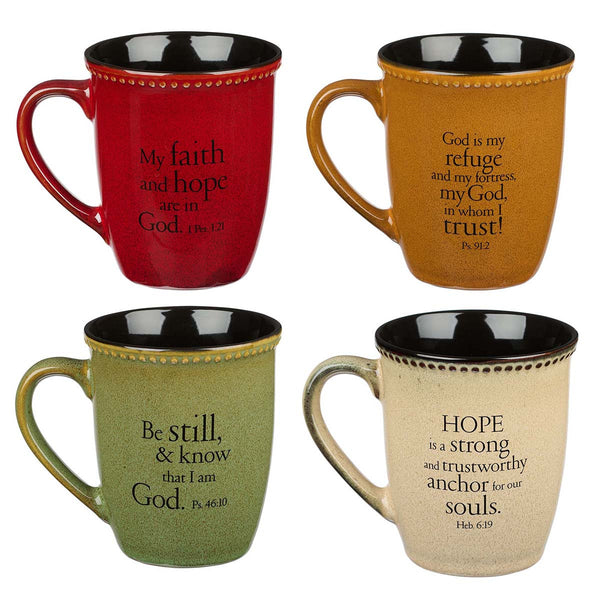 Mug Stoneware Sentiment Assorted