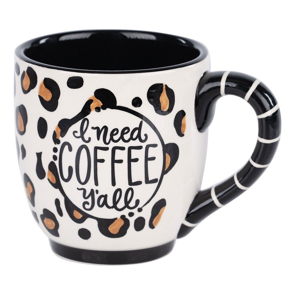 Coffee Y'all Spotted Mug