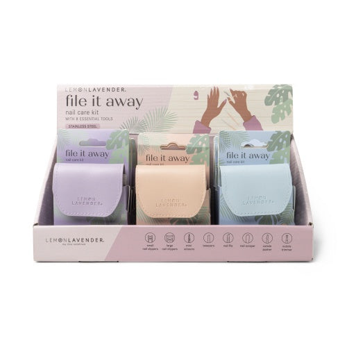 Lemon Lavender File It Away Nail Care Kit