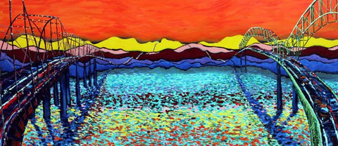 PRINT MS RIVER SUNSET David Lynch