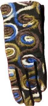 Swirl Pattern Womens Gloves Asst.