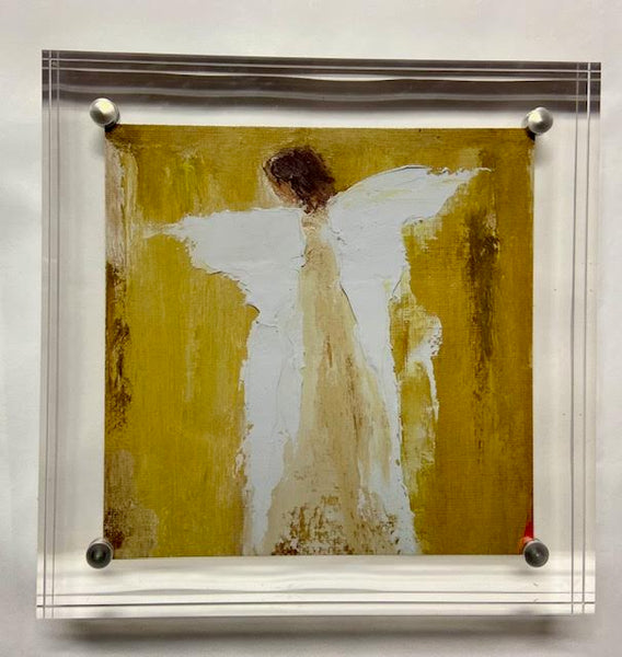 Acrylic Framed Angel Scripture Card 5x5 Assorted