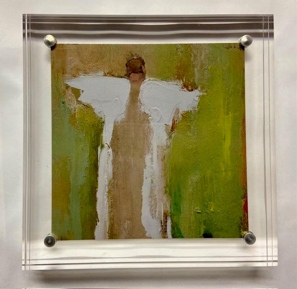 Acrylic Framed Angel Scripture Card 5x5 Assorted